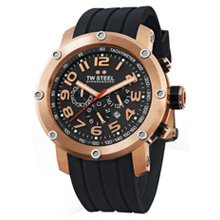 TW Steel Grandeur Tech 48MM Rose Gold Plated Case Chronograph Mens Watch TW131