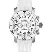 Tw Steel Sensation Chronograph White Rubber Mens Watch Tw834