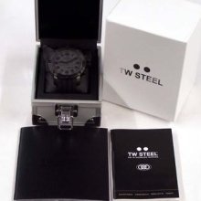 Tw Steel Watch Grandeur Tech 48mm Chronograph Black Silicon Tw129