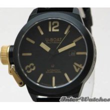 U Boat Classico 45 Golden Crown Date Watch 1216