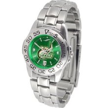 UNC Charlotte Ladies Stainless Steel Dress Watch