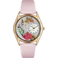 Unicorn Pink Leather And Goldtone Watch ...