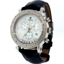 Unisex Aqua Master White Floating Round Case Chronograph Diamond Watch W108h