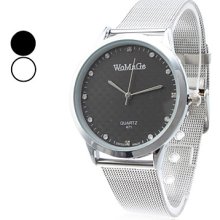 Unisex Simple Design Alloy Quartz Analog Wrist Watch (Assorted Colors)