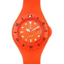 Unisex Toy JTB03OR Jelly Orange Plastic Resin Case Orange Dial S ...