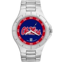 UNIV OF MISSISSIPPI 'OLE MISS' PRO II MAN'S BRACELET WATCH