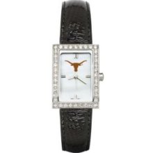 UNIV OF TENNESSEE LADIES ALLURE WATCH BLACK LEATHER STRAP