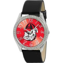 University Of Georgia Glitz Water Resistant Ladies Watch - Col-gli-geb