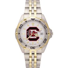 University of South Carolina Men's All Star Bracelet Watch with T ...