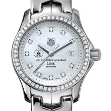 USAFA TAG Heuer Watch - Women's Link Watch w/ Diamond Bezel