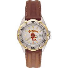 USC Trojans Ladies' All Star Leather Watch