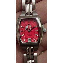 Utah Utes Fossil Womens 3 Hand Logo Watch W Date Li3075