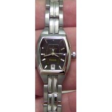 Vanderbilt University Commodores Fossil Ladies 3 Hand Watch w Date