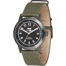 Vestal Alpha Bravo Canvas Watch Army/gunmetal/black