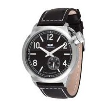 Vestal Canteen Watch - Black / Brushed Silver / Black