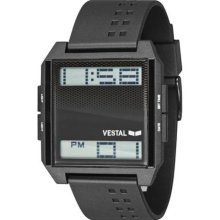 Vestal Digichord Men's Digital Watch - Black - Clear with Black D ...