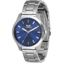 Vestal Heirloom Silver Navy Watch Hei3m04