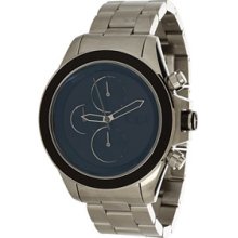 Vestal Mens ZR-2 Chronograph Stainless Watch - Silver Bracelet - Blue Dial - ZR2011