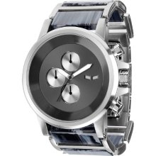 Vestal Plexi Acetate Watch - Silver/Gray/Gun PLA021