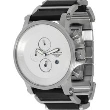 Vestal Plexi Watch Silver / Stainless Steel / Black Leather / Ple031 Ss