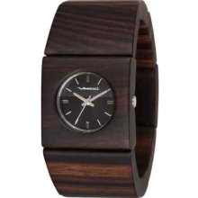 Vestal Rosewood Slim Burnt Ebony Black Surf Snow Golf Sports Womens Watch