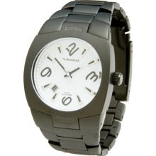 Vestal Unisex Mtr032 Gearhead Ip Matte Black White Dial Watch