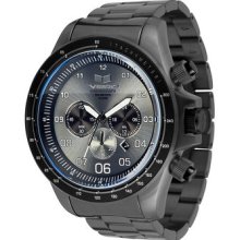 Vestal Zr-3 Zr 3 Gunmetal Chronograph Stainless Steel Watch Analog Mid Frequency