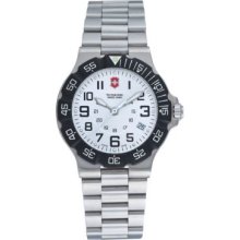 Victorinox Swiss Army Men's Swiss Quartz Black Rotating Bezel Watch