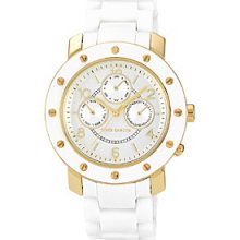 Vince Camuto Women's White Ceramic Multi-Function Bracelet Watch