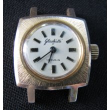 Vintage 17 Rubis Jewels Lady's Glashutte Watch Wristwatch Working Germany See >>