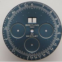 Vintage Breitling For Bentley Chronograph Watch Dial Men's Uncomplete