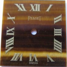 Vintage Dial Original Piaget 9p Tiger Eye 18 X 19 Mm