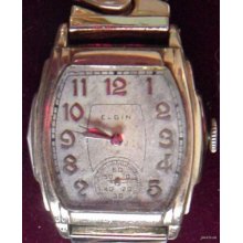 Vintage Mens 1928 Elgin 10K RGP Watch Long Lug Curvex