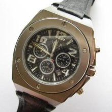 Vip Time Chronograph Gents Watch N.o.s. Stainless Steel