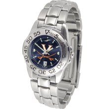 Virginia Cavaliers Sport AnoChrome Steel Band Women's Watch