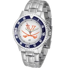 Virginia Cavaliers UVA Mens Steel Bandwrist Watch