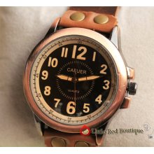 WA10 Handmade Men Watch Leather Men Wrist Watch