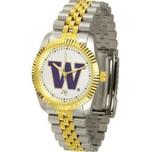 Washington Huskies UW Mens Steel Executive Watch