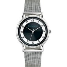 Watch Creations Unisex Mesh Bracelet Watch With Black Sunray Dial