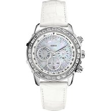 Watch Guess Lady Leather Swarovski - W0017l1