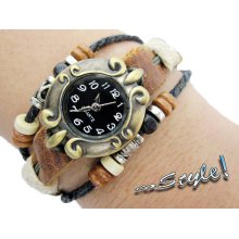 WATCH: Oxhide Watch, Bronze Watch, Retro Style Watch, Women Watch, Man Watch, Trendy Watch, Personalized Gift