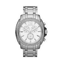 Wbox Michael Kors Chronograph Cameron Silver Swavorski Crystal Watch Mk5602