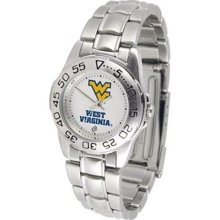 West Virginia Mountaineers WVU NCAA Womens Steel Sports Watch ...