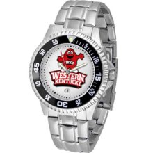 Western Kentucky Hilltoppers WKU Mens Steel Bandwrist Watch