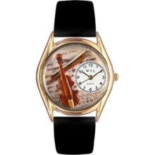 Whimsical Watches C-0510002 Whimsical Womens Violin Black Leather Watch