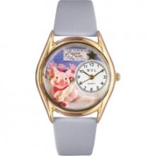 Whimsical Watches - C-0520008 - Whimsical Womens Swine Lake Baby Blue