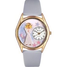 Whimsical watches wc0710005 angel baby blue leather and gol - One Size