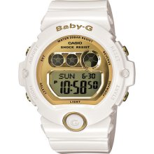 White casio baby-g large digital sports watch bg6901-7