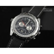 Wholesale - Vintage Men's Navitimer Chrono Date Automatic Watch Leat