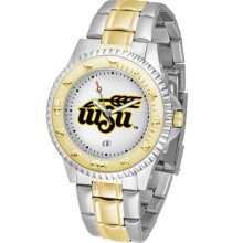 Wichita State Shockers WSU Mens Stainless 23Kt Watch